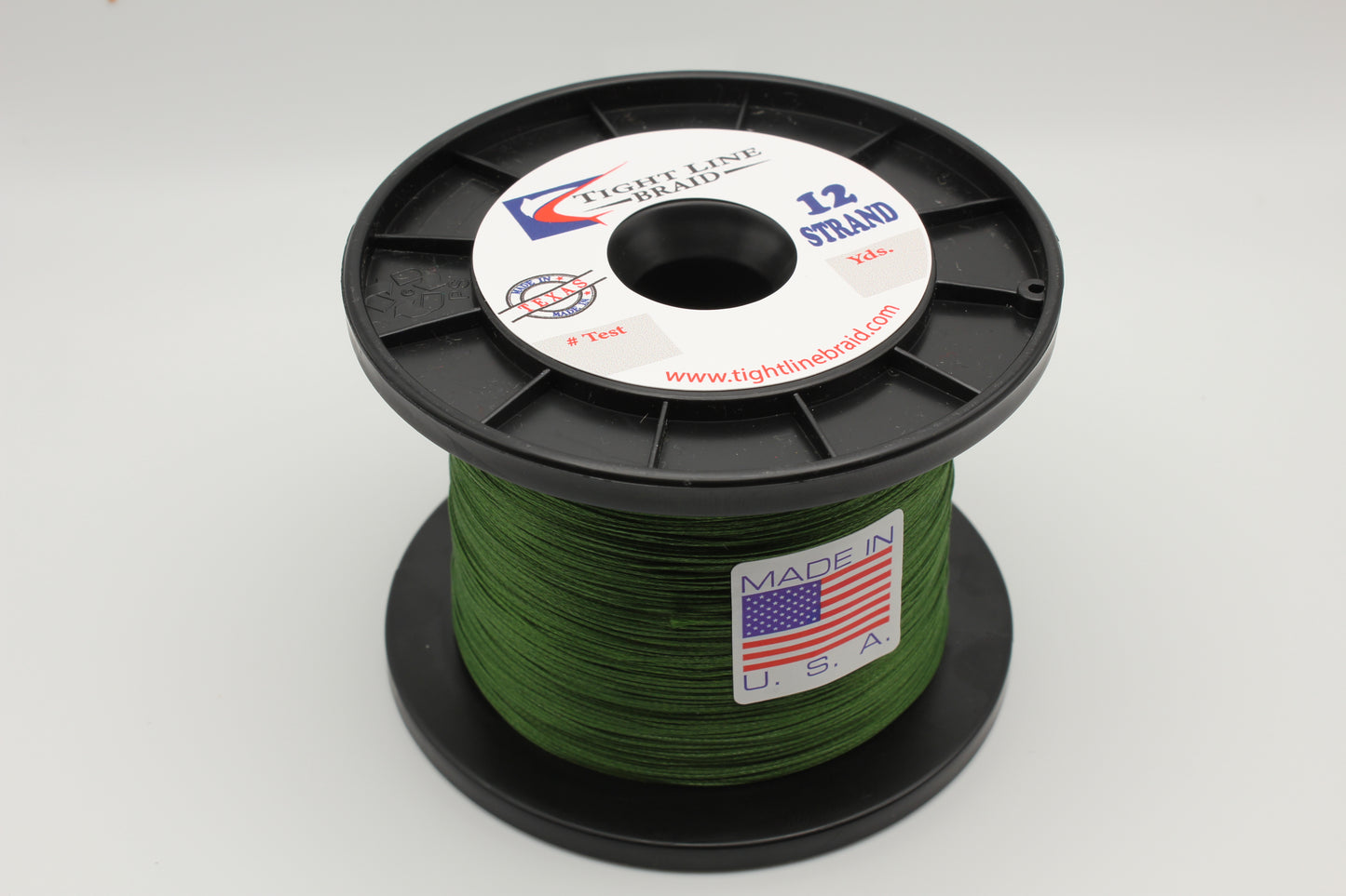 Military Green 12 Strand Hollow Core