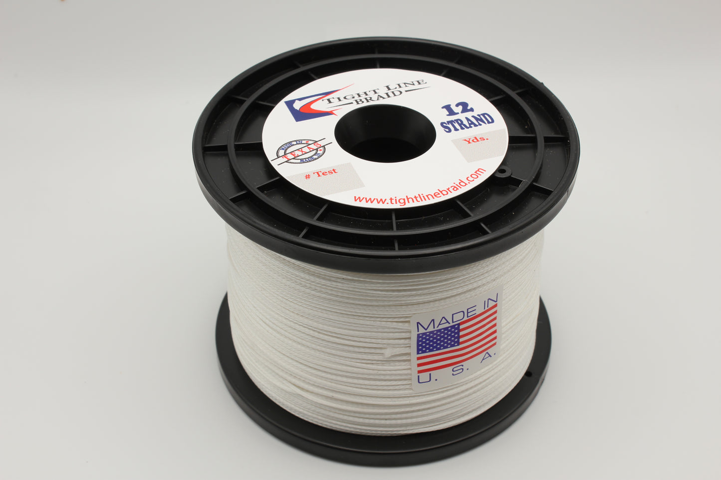 White 12 Strand Hollow Core