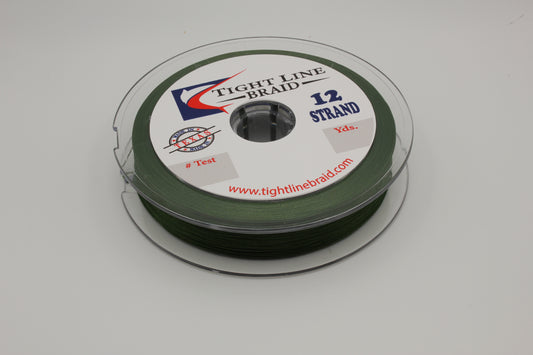 Military Green 12 Strand Hollow Core