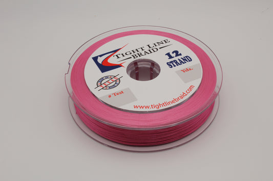 Pink 12 Strand Hollow Core
