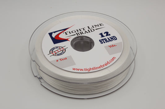 White 12 Strand Hollow Core
