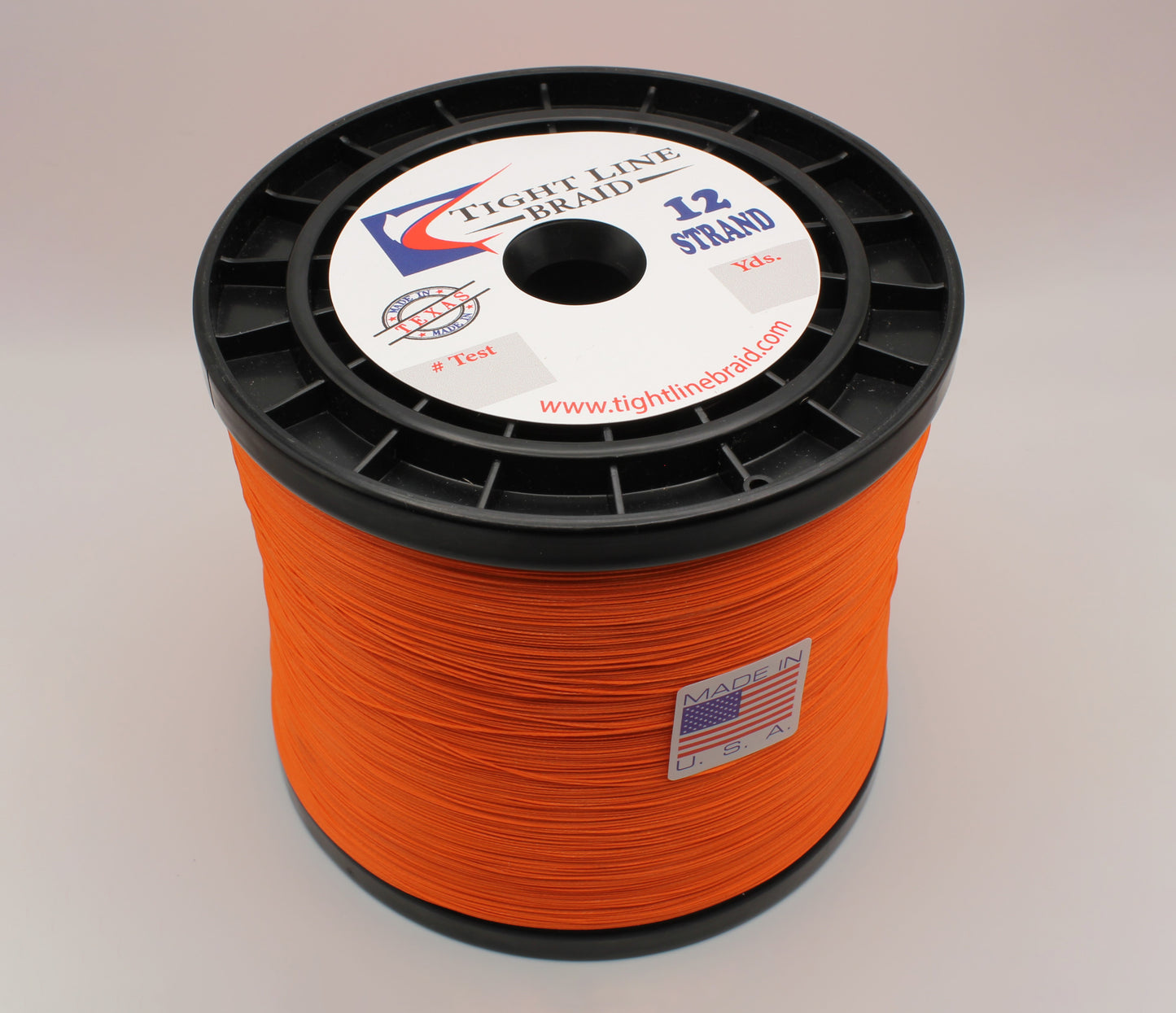 Orange 12 Strand Hollow Core