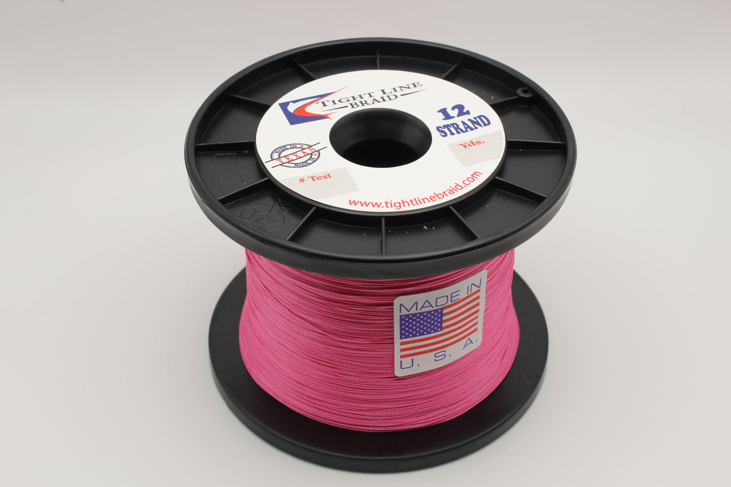 Pink 12 Strand Hollow Core 80 lb / 600 Yards