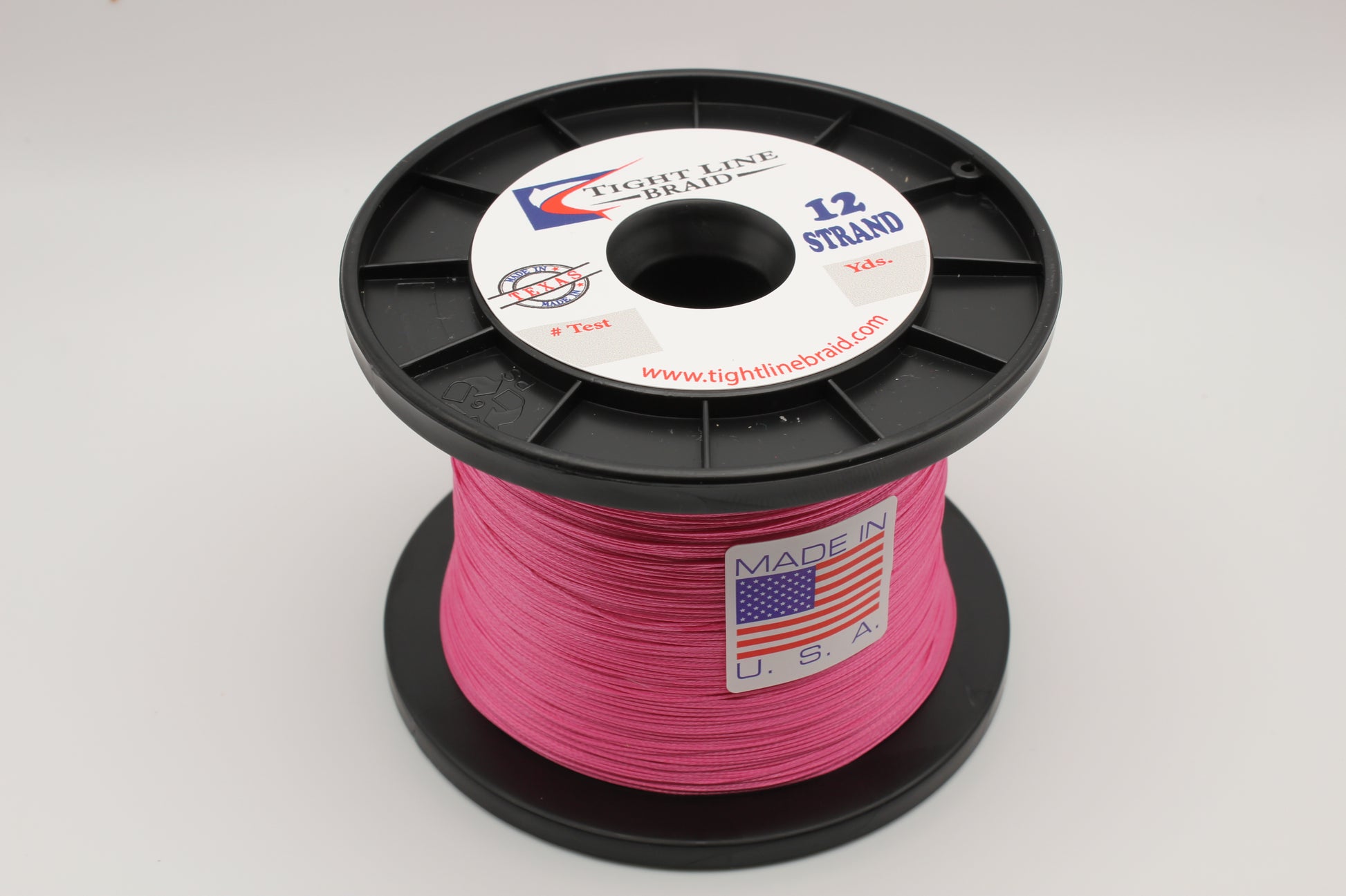 Red 12 Strand Hollow Core 80 lb / 1250 Yards