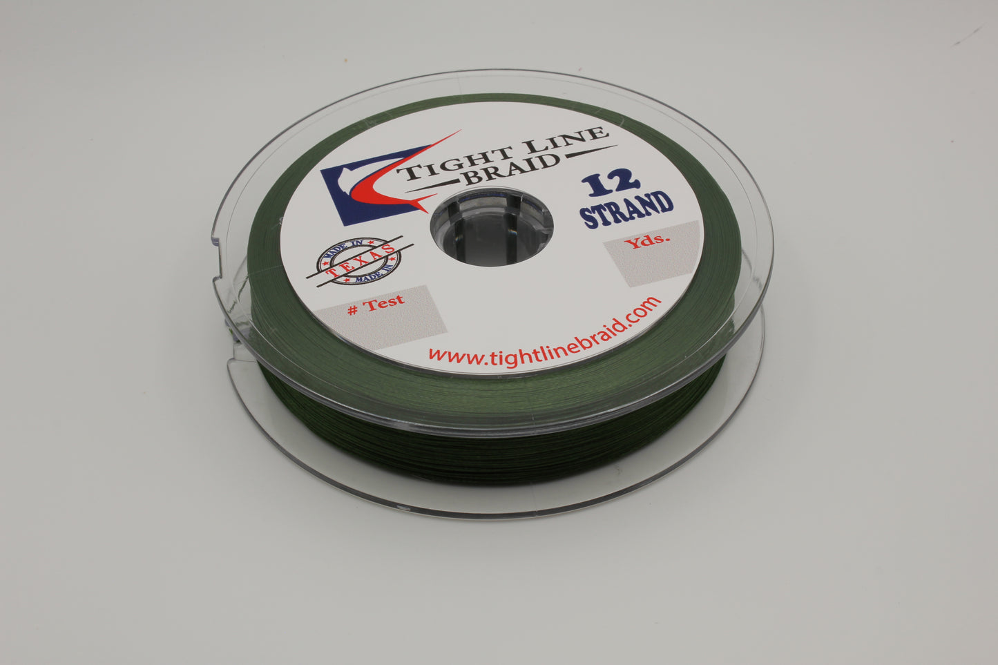 Military Green 12 Strand Hollow Core 65 lb / 300 Yards