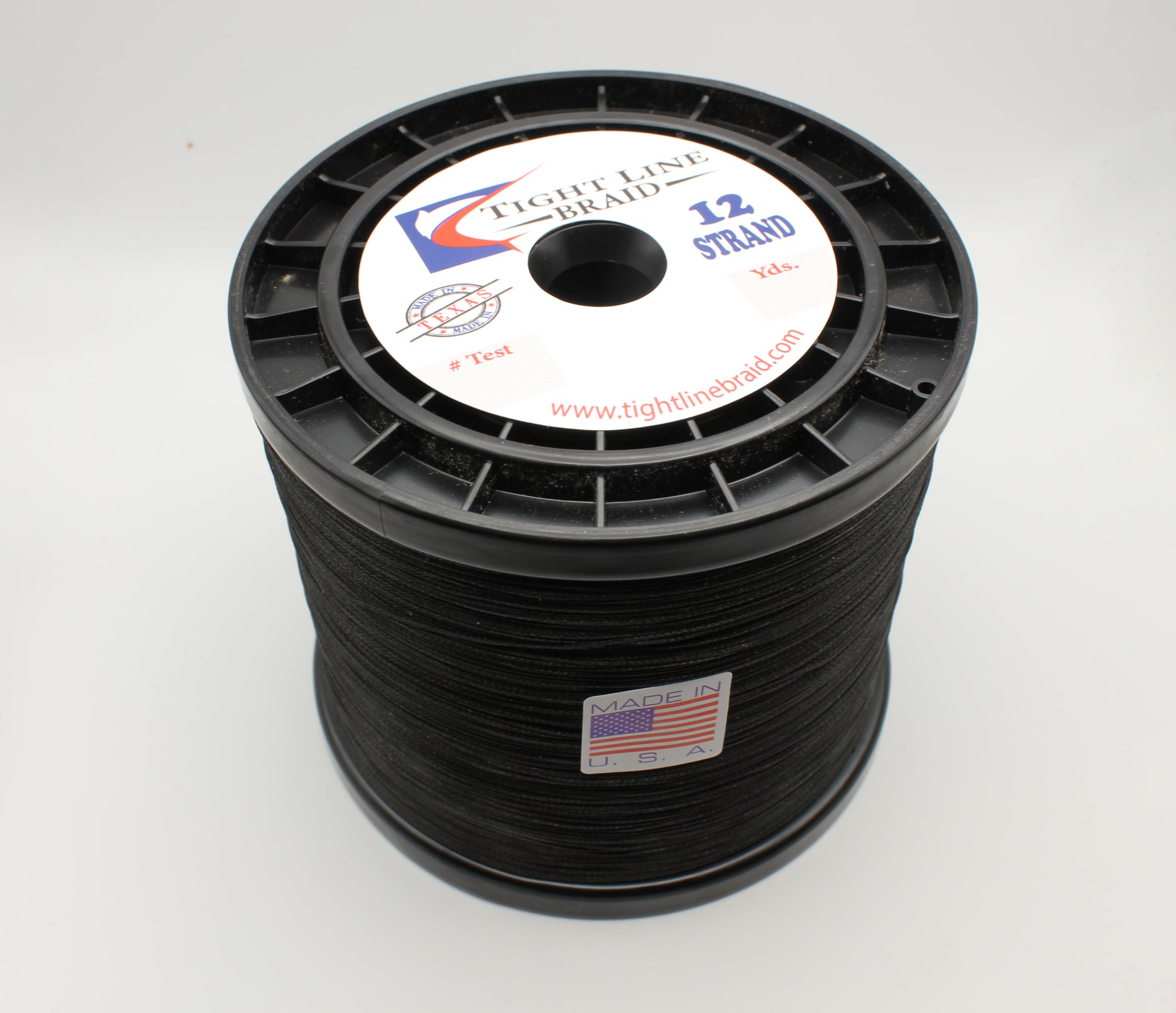 Black 12 Strand Hollow Core 130 lb / 1250 Yards Black 12 Strand Hollow Core 130 lb / 1250 Yards
