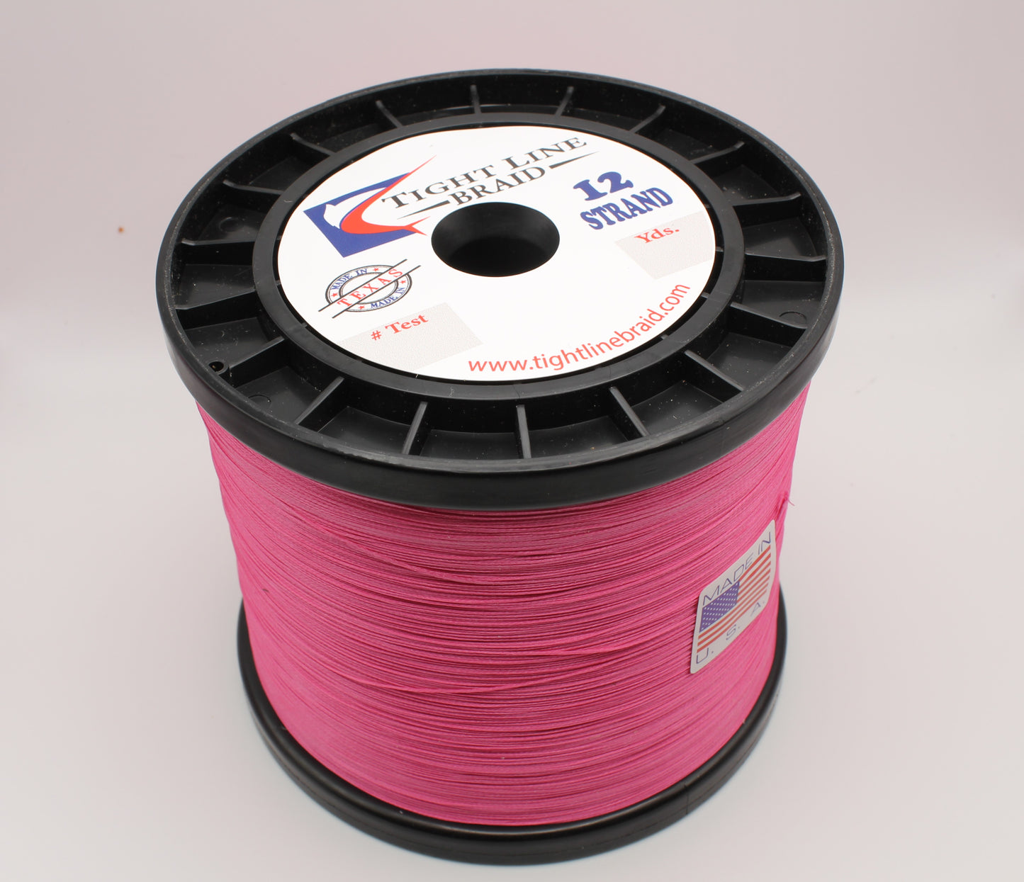 Pink 12 Strand Hollow Core 150 lb / 1250 Yards